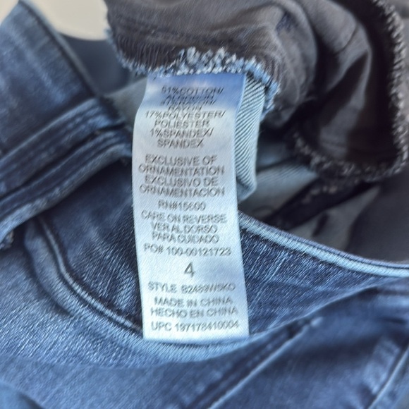 Democracy “Ab-Solution” Skyrise Flare trouser style blue jean dark wash - Picture 10 of 16